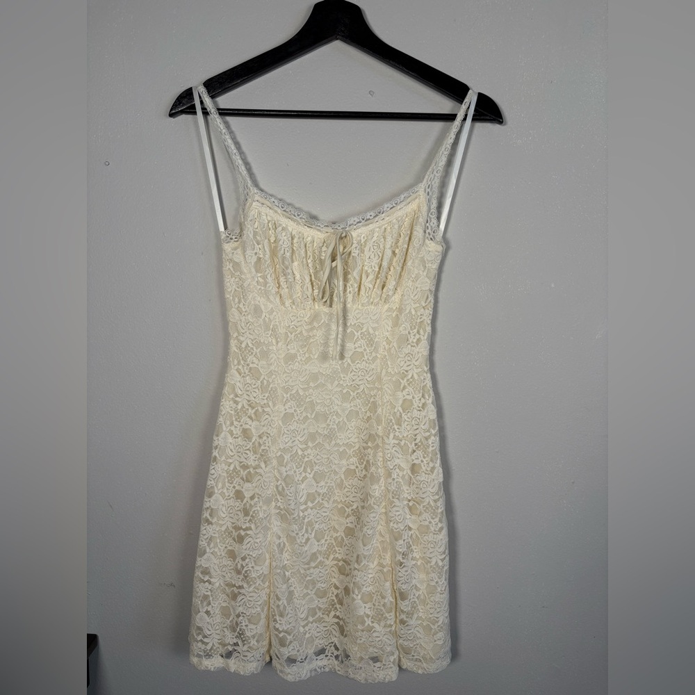 Women's A-Line Lace Short Dress